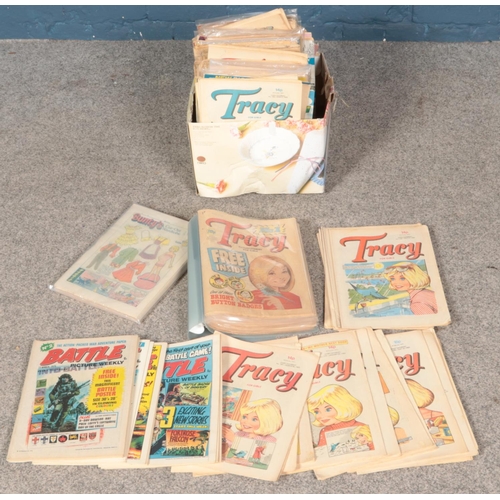 591 - A collection of assorted paper magazines including Bunty, Buster, Nipper, etc.