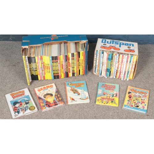 602 - Two boxes of Beano and Dandy annuals