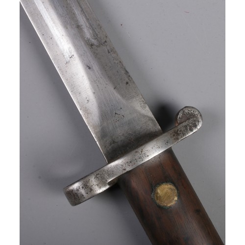 83 - A British Lee Metford 1888 pattern bayonet, Mark One Type One. Marked Y&L 643 to hilt. With matching... 