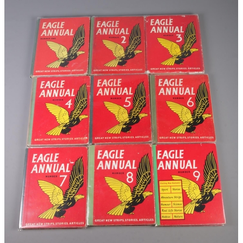 447 - A run of Eagle annuals. 1-9.