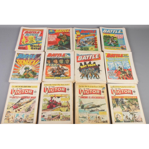 453 - A quantity of 1970s Battle and 1960s Victor comic.