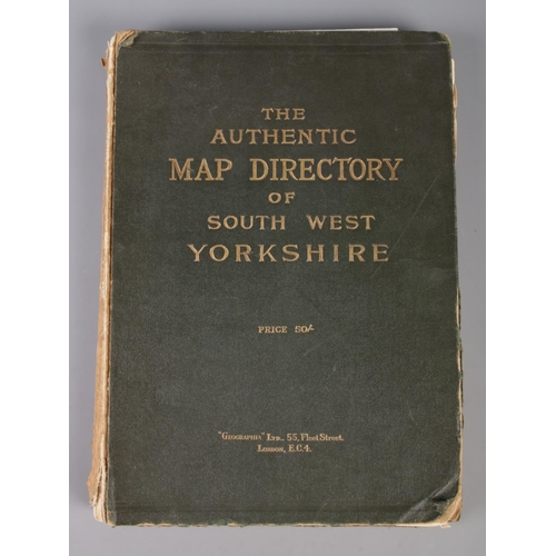 454 - The Authentic Map Directory of South West Yorkshire, Published by Geographica Ltd. 55 Fleet Street, ... 