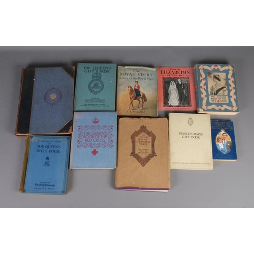 466 - A small quantity of commemorative books. Includes Princess Mary's Gift Book, The Queen's Book of the... 