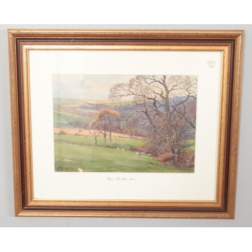 258 - H.Callen, gilt framed watercolour titled 'Before the Buds Burst'. (22cm x 31cm)