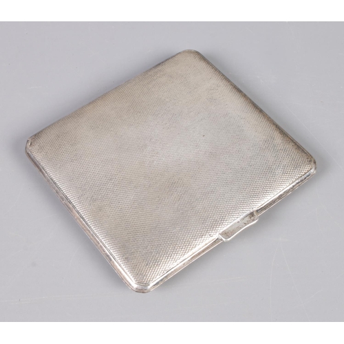 376 - A silver Mappin & Webb cigarette case. Hallmarked Birmingham 1933. 86g.