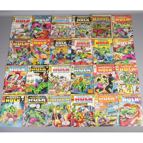 420 - A large quantity of 1970s The Mighty World of Marvel The Incredible Hulk comics. Approximately 60.