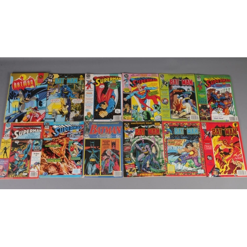 423 - A small quantity of 1980s and 90s DC Batman and Superman comics.