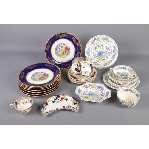 133 - A collection of assorted ceramics to include Mason's Regency, Samuel Radford and Czechoslovakian pla... 