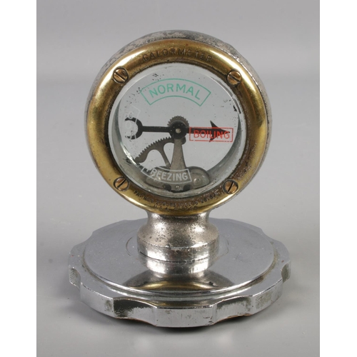 138 - A 1920s/1930s calormeter by Wilmot, Birmingham. Used for motor vehicle radiator water temperature.