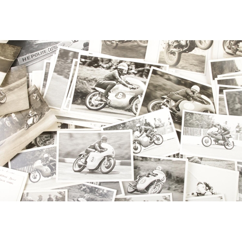 22 - A vast collection of Isle of Man TT photos and cards ranging from 1950's to 60's. Many dated with de... 