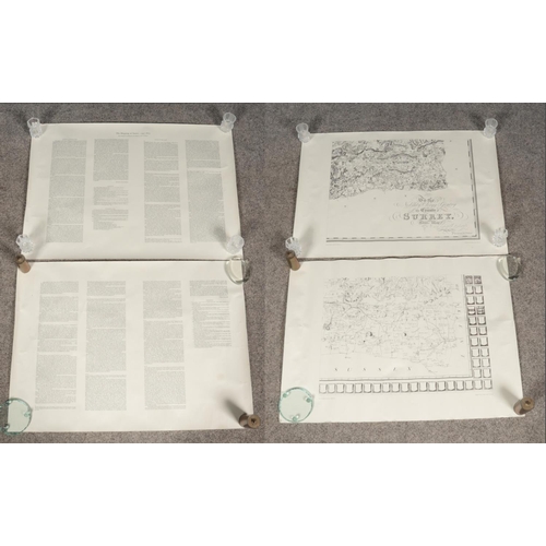 179 - Two Hundred and Fifty Years of Map Making In The County of Surrey (1575 - 1823); A collection of Har... 