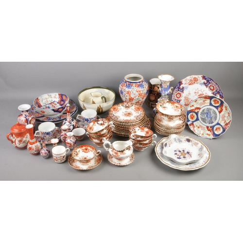 191 - A collection of mostly Samuel Radford tea wares and Imari oriental ceramics along with other ceramic... 