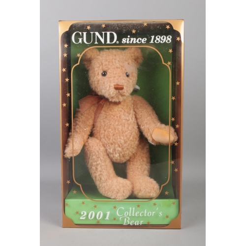 72 - A Gund 'Gundy' yearly collector's bear; 2001 in box.