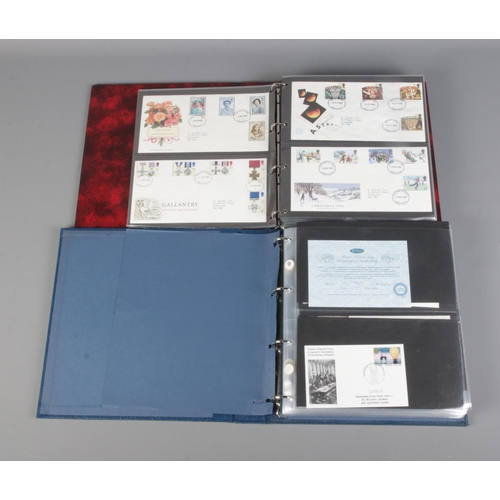 21 - A album of Benham's commemorative Channel Tunnel first day covers, with some signed examples, along ... 