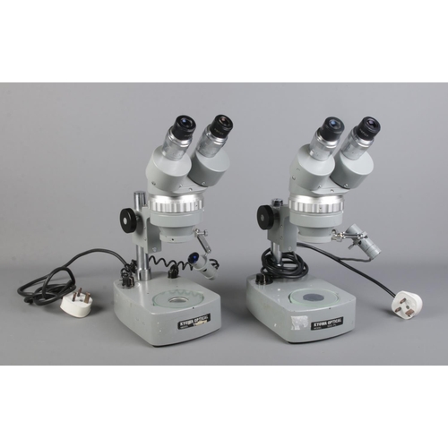 197 - Two Kyowa Tokyo binocular microscopes; model SDZ-PL. Numbers 772396 and 771844.