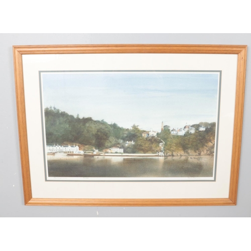 228 - After Rob Piercy, framed limited edition print depicting Portmeirion, Wales. Signed in pencil by the... 