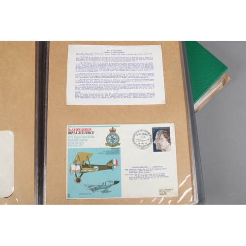 93 - Three albums containing a good quantity of RAF signed/unsigned first day covers including mosquito s... 