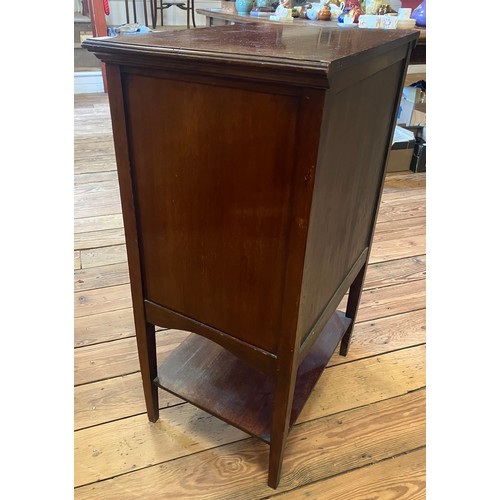 329 - A mahogany five drawer music chest with under tier. Approx. dimensions 53cm x 85cm x 38cm.