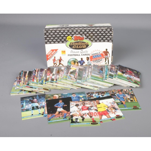 38 - A complete set of Topps 1992 Stadium Club Football trading cards with original box.