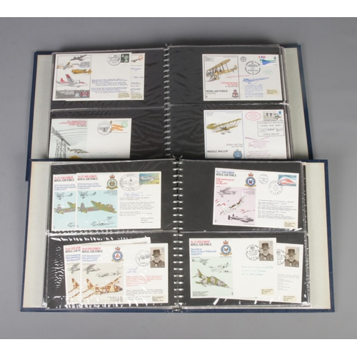 50 - Two albums of Royal Air Force First Flown Covers to include several signed and multi-signed examples... 