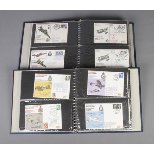 50 - Two albums of Royal Air Force First Flown Covers to include several signed and multi-signed examples... 