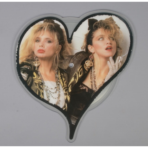 61 - A Madonna 'Into The Groove' heart shaped vinyl picture disc. With original cover.