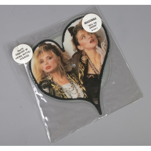 61 - A Madonna 'Into The Groove' heart shaped vinyl picture disc. With original cover.