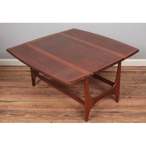 408 - A teak drop leaf Stateroom coffee table by Stonehill.