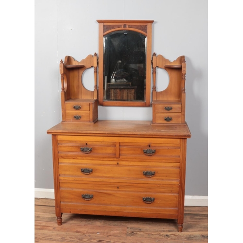 435 - A Victorian mahogany dressing table.