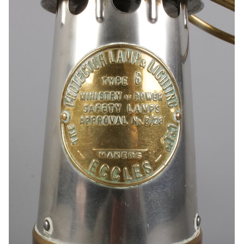 18 - An Eccles 'Type 6' Miner's Safety Lamp; by The Protector Lamp and Lighting Co. Ltd.