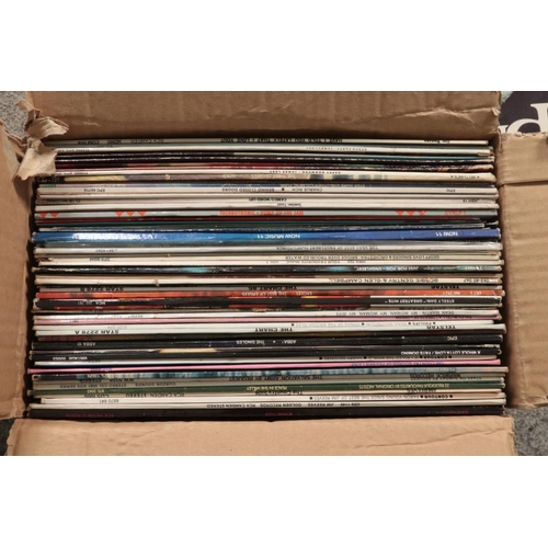 168 - Two boxes of records including Englebert, Eagles, Lena Horne, Bobbie Gentry, Glenn Campbell, Steely ... 