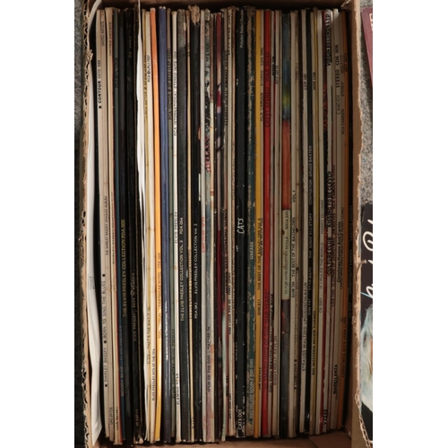 168 - Two boxes of records including Englebert, Eagles, Lena Horne, Bobbie Gentry, Glenn Campbell, Steely ... 