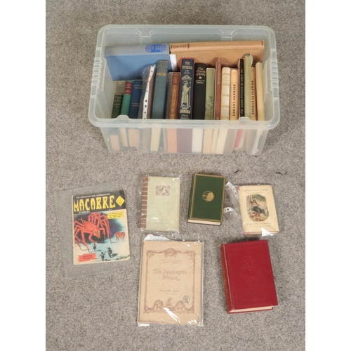 198 - A box of assorted books to include several Folio Society examples. Titles include Dickens In Europe,... 