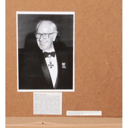 140 - After Sidney Robert Nolan (1917-1992), a large framed limited edition lithograph, First Class Marksm... 