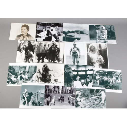 219 - A quantity of 1970s & 80s monochrome Star Wars film stills.