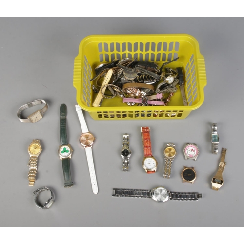 263 - A large collection of assorted wristwatches to include Sekonda, Time, etc.