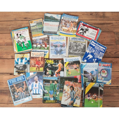 314 - A box of 1970s and 80s Sheffield Wednesday football programmes.