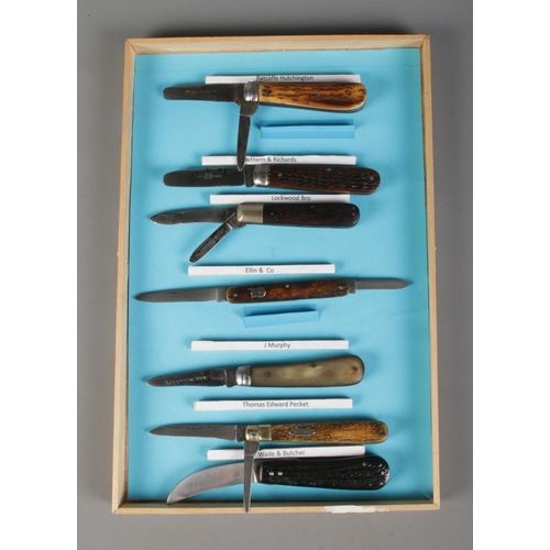 475 - Six Sheffield made penknives to include Ratcliffe Hutchingson, Southern & Richards, Lockwood Brother... 