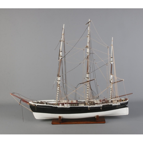 368 - A wooden scale model of a ship, 