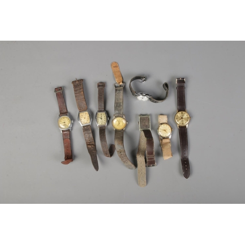 440 - A quantity of vintage watches including Siro, Halcyon and Aviation examples.