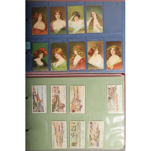 431 - Two albums of over 240 cigarette cards in incomplete sets including Turf cigarettes sports records, ... 