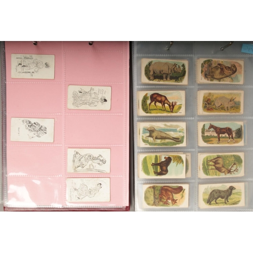 431 - Two albums of over 240 cigarette cards in incomplete sets including Turf cigarettes sports records, ... 