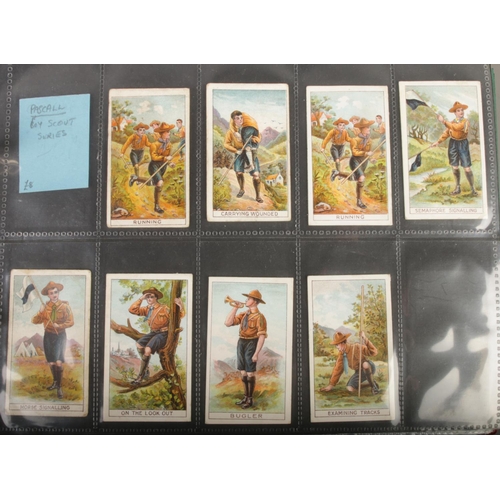 432 - One folder containing over 100 cards of odds and incomplete sets including Pascall Boy scout series,... 