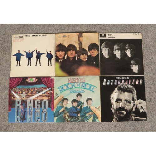 27 - A Beatles With The Beatles 33rpm mono album, together with Beatles For Sale, Help!, Ringo Star Ringo... 