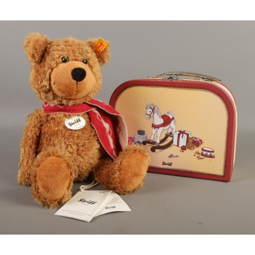 83 - A Steiff 'Charly' bear (113208) with swing tag and button in ear, accompanied by the original small ... 