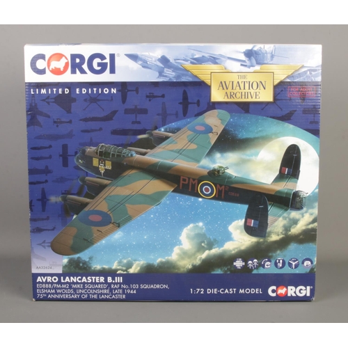 85 - Corgi: The Aviation Archive; A Limited Edition (1158/1800) Avro Lancaster B.III (AA32624) 1:72 scale... 