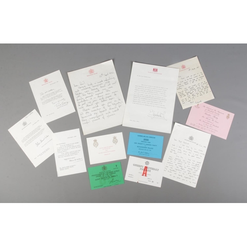 397 - A letter to The Lord Chamberlain from Queen Elizabeth with printed signature thanking all those in t... 