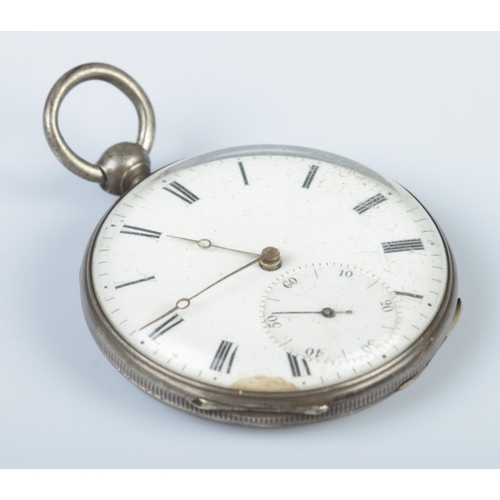 341 - A white metal Arnold of London detached lever pocket watch, with 13 jewel 'Parachute & Compensation'... 