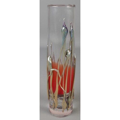 76 - An Atelier Beranek Czech art glass vase. (25cm)