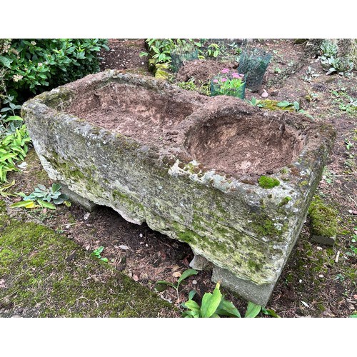 287 - A large stone double trough.

*Please contact our office (01709 700005) if interested in buying this... 